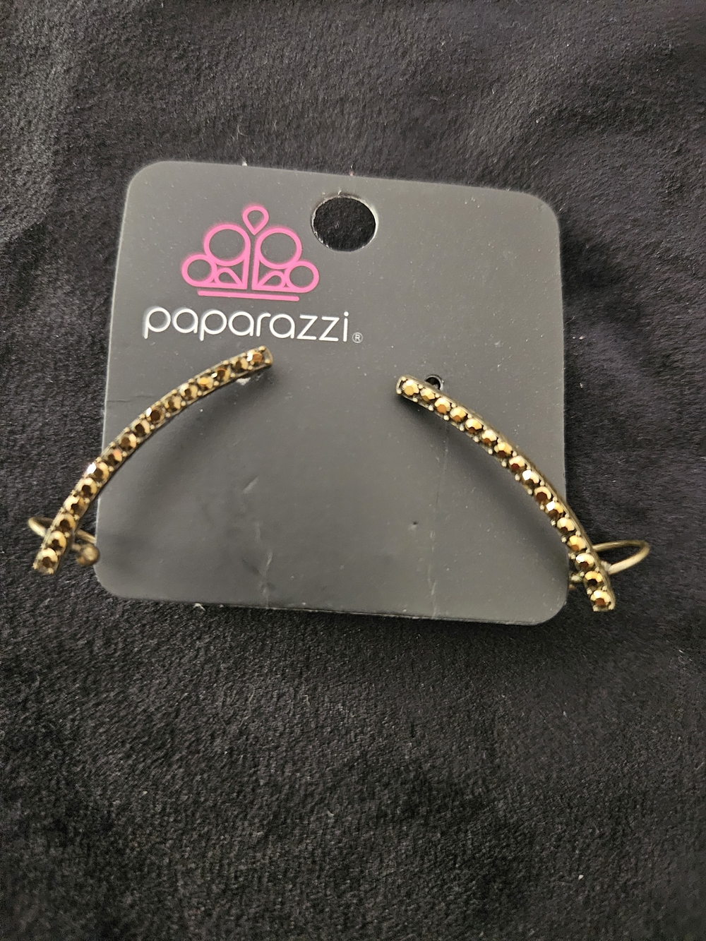 Paparazzi Gold Beaded Ear Climbers